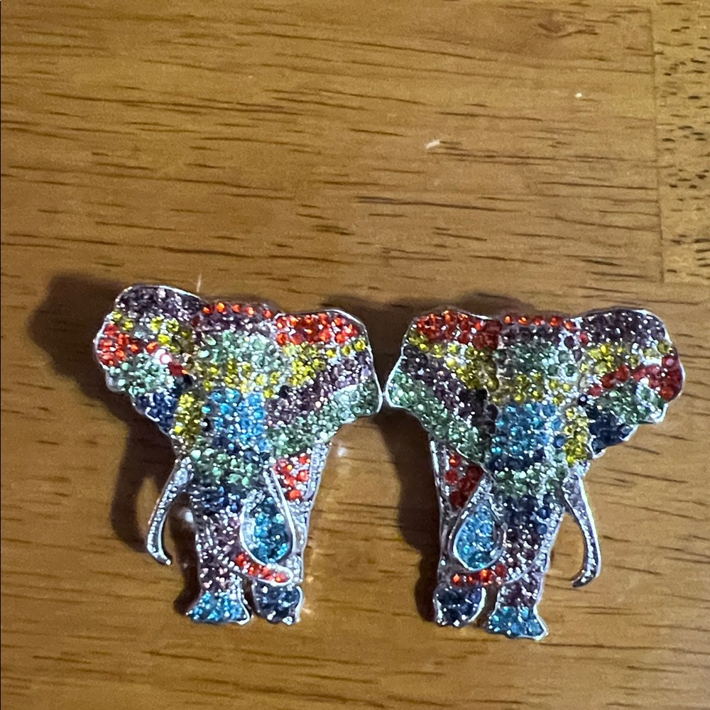 Colorful Elephant Jewelry Set - Picture 3 of 3